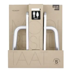 KARWEI deurkrukset L-vorm langschild vrij-bezet 63/8mm aluminium