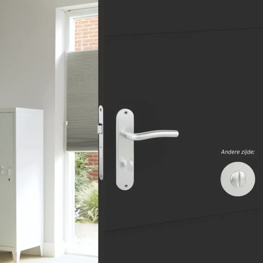 KARWEI deurkrukset L-vorm langschild vrij-bezet 63/8mm aluminium