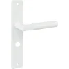 Karwei deurkruk set Stefano recht schild vrij-bezet sluiting 63/8 mm wit aluminium