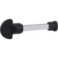 Karwei deurkruk set Stefano recht schild vrij-bezet sluiting 63/8 mm zwart aluminium