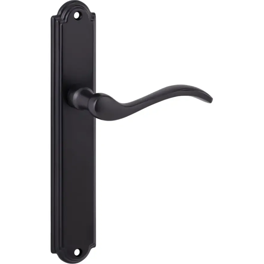 Karwei deurkruk set Tiago ovaal blind schild oud bruin messing