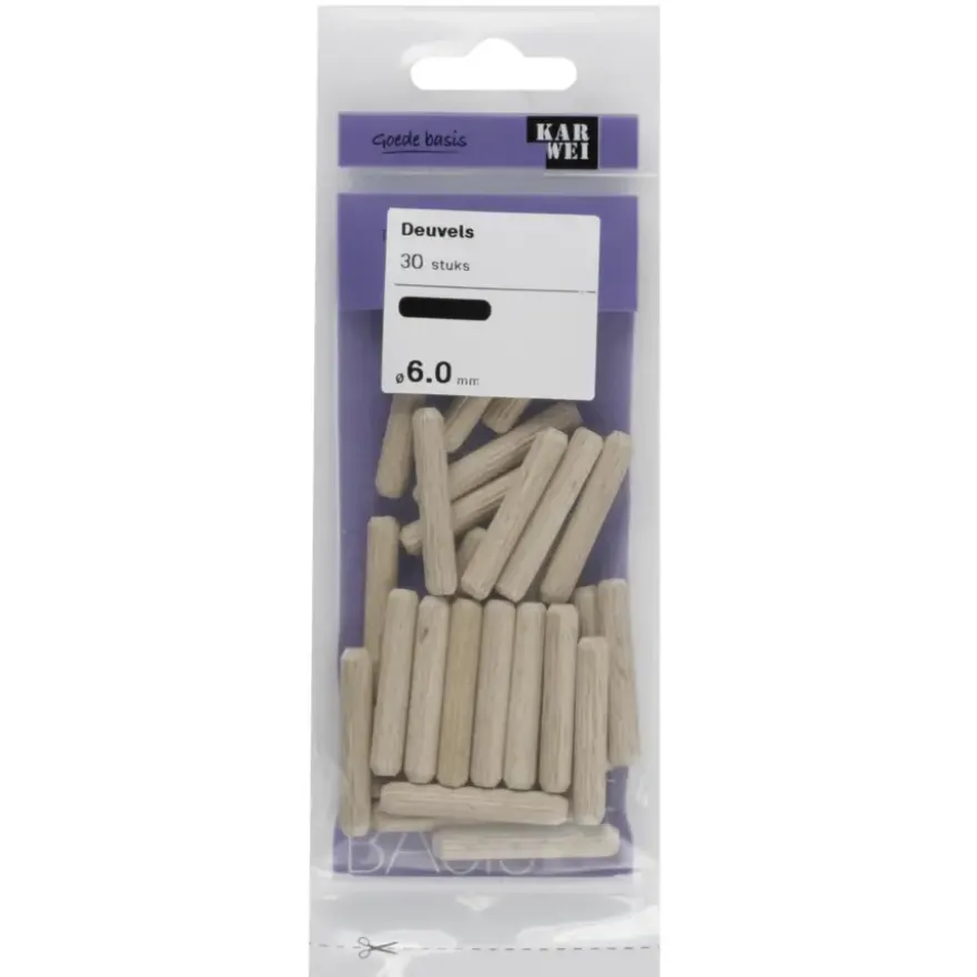 KARWEI deuvel 6 mm 30 stuks