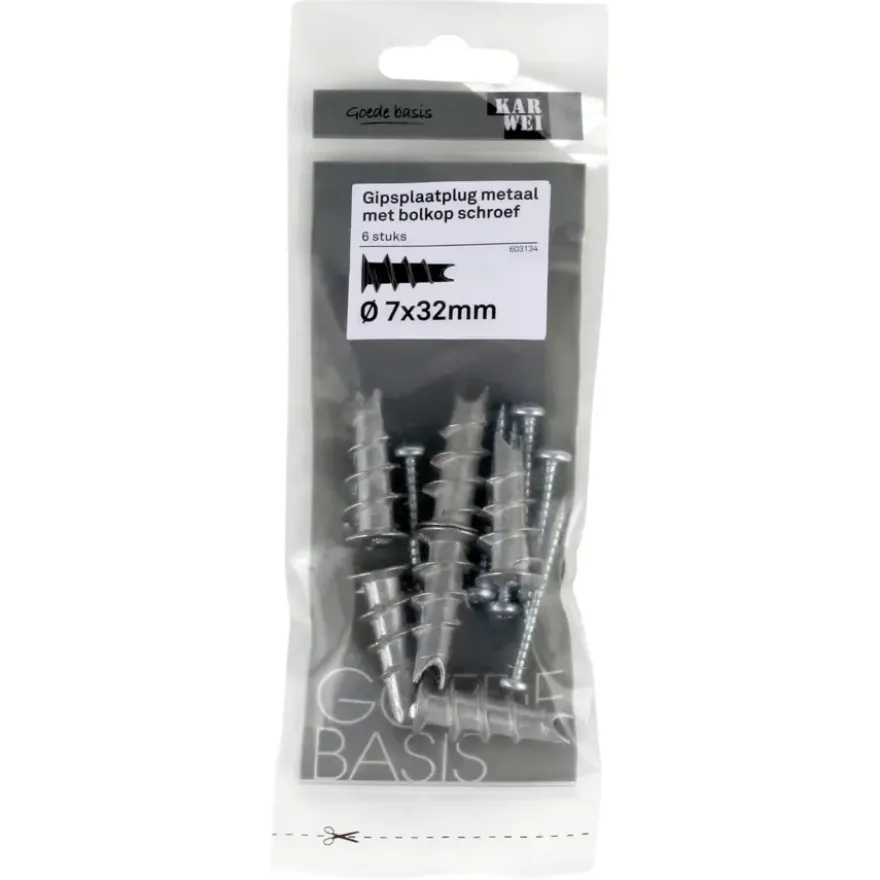 KARWEI gips schr 7x32mm+uni ck 4x40mm 6ST