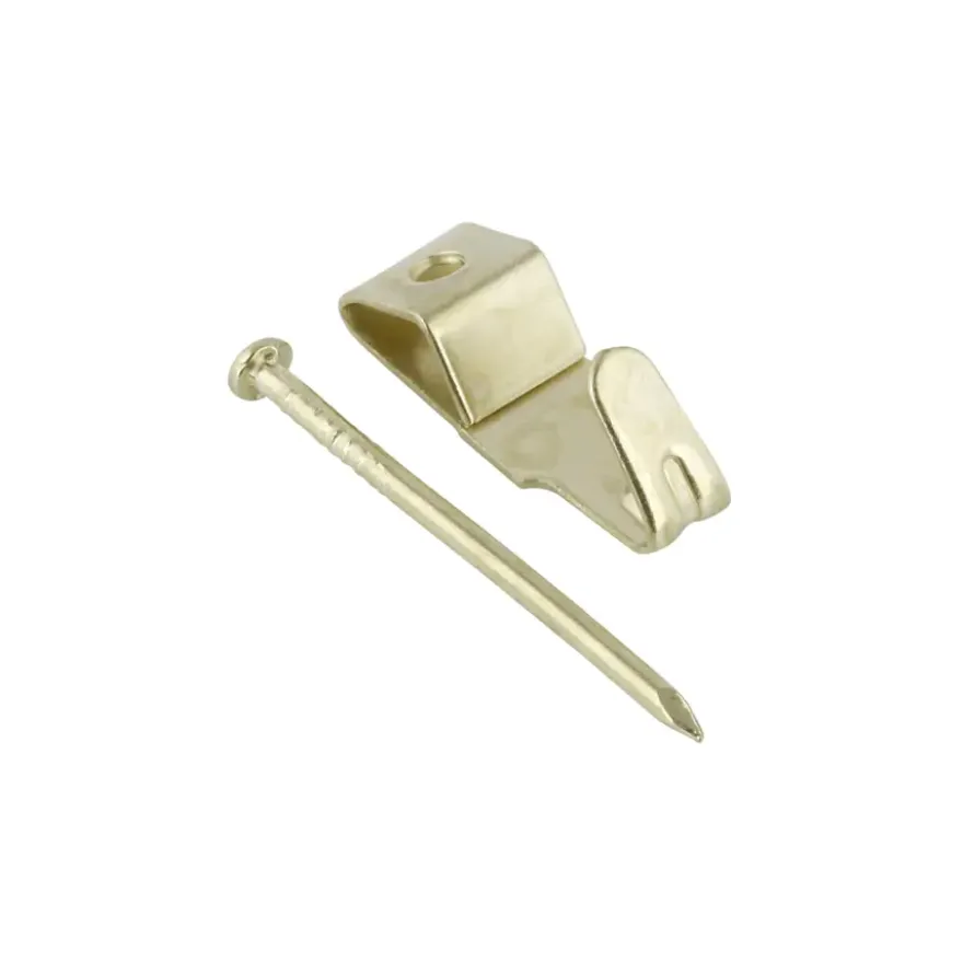 KARWEI Haakje messing met nagel klein 15st.