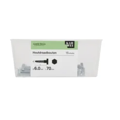 KARWEI houtdraadbout M6x70 mm 15 stuks