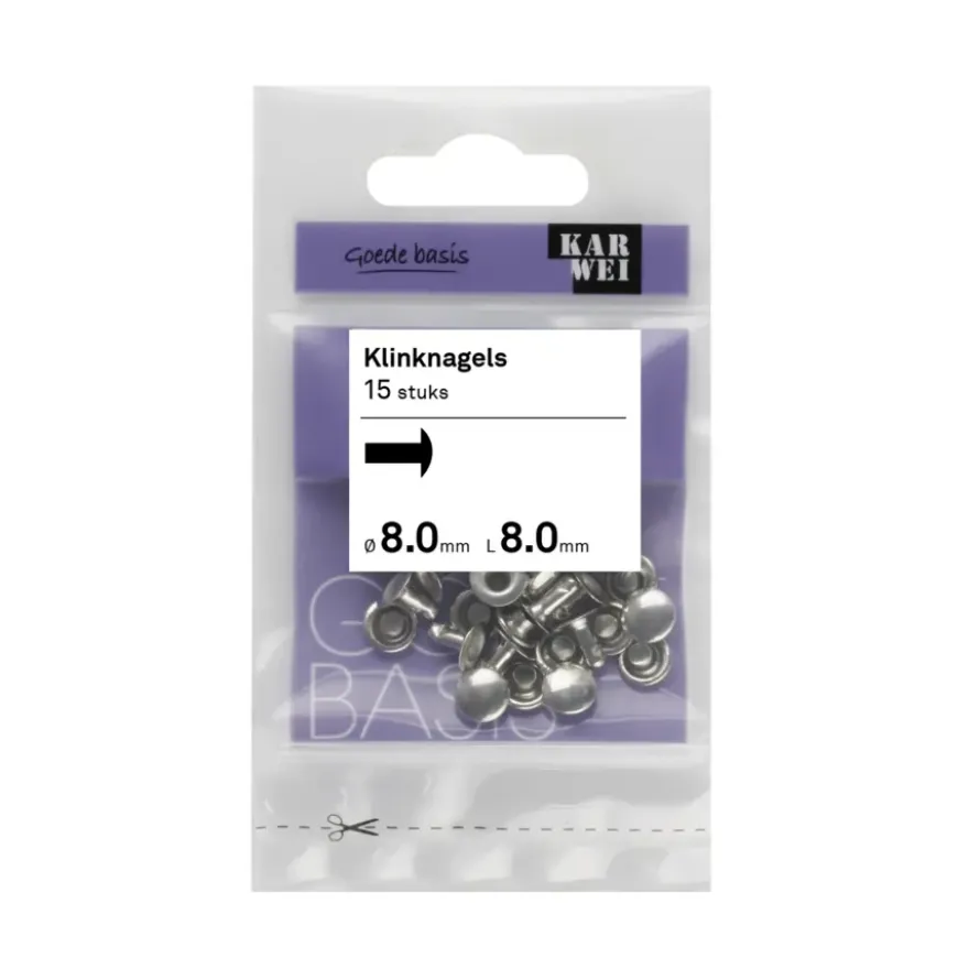 KARWEI klinknagel verzinkt 8x8 mm (15 stuks)