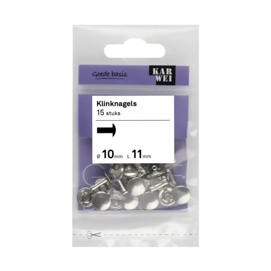 KARWEI klinknagel verzinkt 10x11 mm (15 stuks)