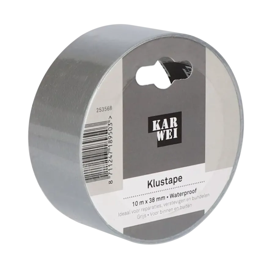 KARWEI klus- en reparatietape grijs 10 m x 38 mm
