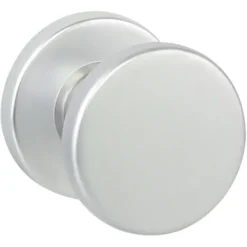 Karwei knopkruk rond rozet aluminium