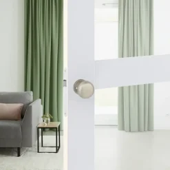 Karwei knopkruk rond rozet RVS look messing