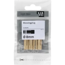 KARWEI Messingplug 8x25mm 4ST