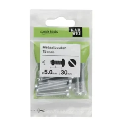 KARWEI metaalbout verzinkt 5x30 mm 15 stuks