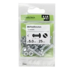 KARWEI metaalbout verzinkt 5x25 mm 15 stuks