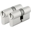 KARWEI profielcilinder nikkel 30/30 mm gelijksluitend (2 stuks)
