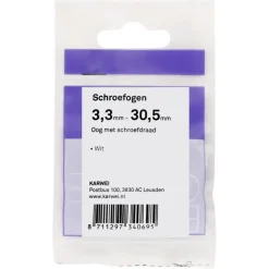 KARWEI Schroefogen wit 3,3mm - 30,5mm 6st.