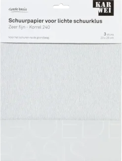 KARWEI schuurpapier lichte schuurklus zeer fijn K240