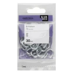 KARWEI S-haakje 30 mm (15 stuks)
