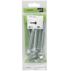 KARWEI slotbout verzinkt 8x80 mm (5 stuks)