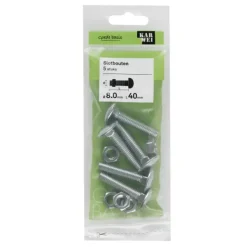 KARWEI slotbout verzinkt 8x40 mm (5 stuks)