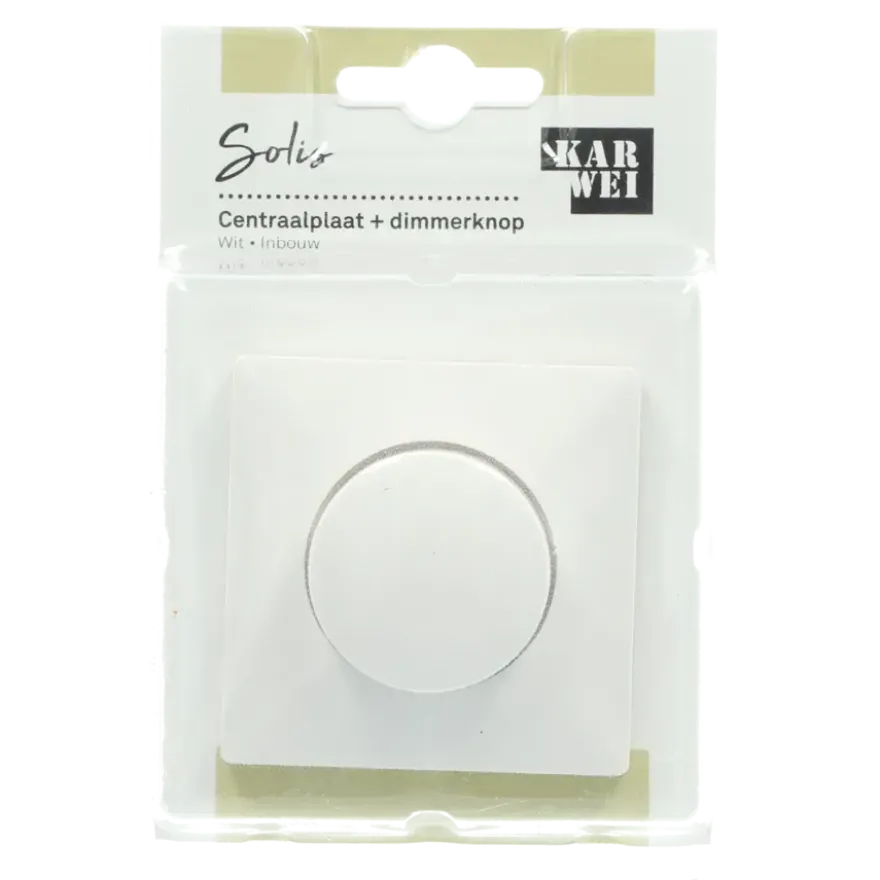KARWEI Solis centraalplaat dimmer wit