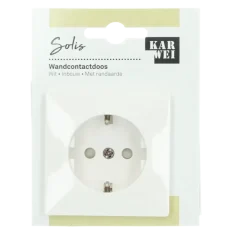 KARWEI Solis enkel wandcontactdoos wit