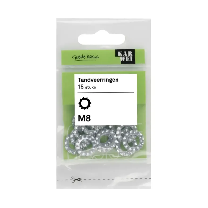 KARWEI tandveerring M8 (15 stuks)