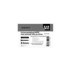 KARWEI uni-plug 6x30mm + uni 4x45mm 25ST