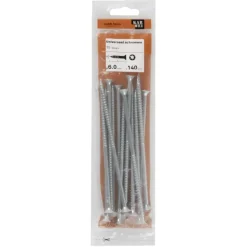 KARWEI unischroef platkop verzinkt 6x140 mm (15 stuks)