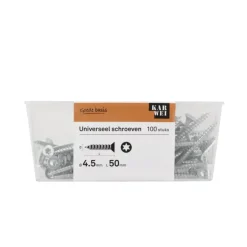 KARWEI unischroef platkop verzinkt 4,5x50 mm (100 stuks)