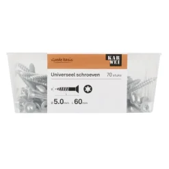 KARWEI unischroef platkop verzinkt 5x60 mm (70 stuks)