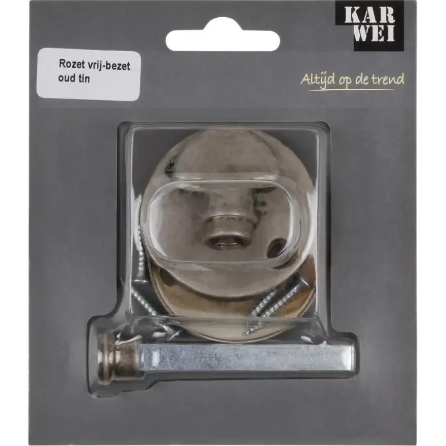 KARWEI vrij-bezet rozet rond tin look (messing)