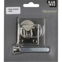 KARWEI vrij-bezet rozet vierkant nikkel glans (messing)