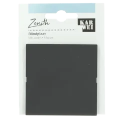 KARWEI Zenith afdekplaat mat zwart