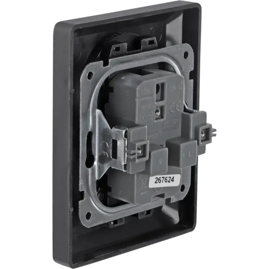 KARWEI Zenith Dubbel Stopcontact Mat Zwart