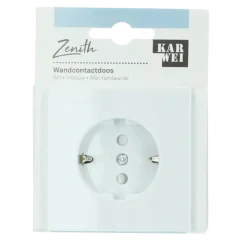 KARWEI Zenith enkel wandcontactdoos wit