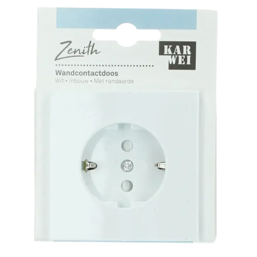 KARWEI Zenith enkel wandcontactdoos wit