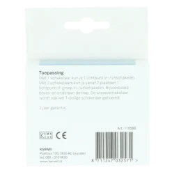 KARWEI Zenith wisselschakelaar mat zwart