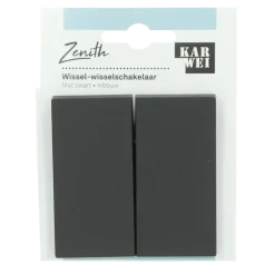 KARWEI Zenith wissel-wisselschakelaar mat zwart