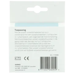 KARWEI Zenith wissel-wisselschakelaar mat zwart