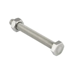 KARWEI zeskantbout voldraad rvs M8x35 mm 8 stuks
