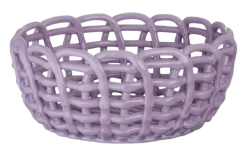 Keramieken mand lila 23x23x10,3cm