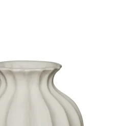 Keramieken vaas creme 25,4x25,4x38cm