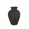 Keramieken vaas groen 25,4x25,4x38cm