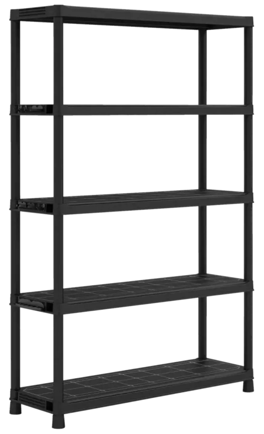 Keter Plus stellingkast kunststof zwart 120 x 40 x 187 cm