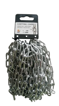 Ketting A-30 verzinkt 5 meter