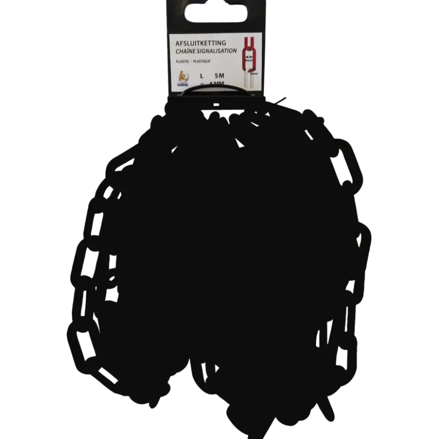 Ketting 6 mm zwart 5 meter