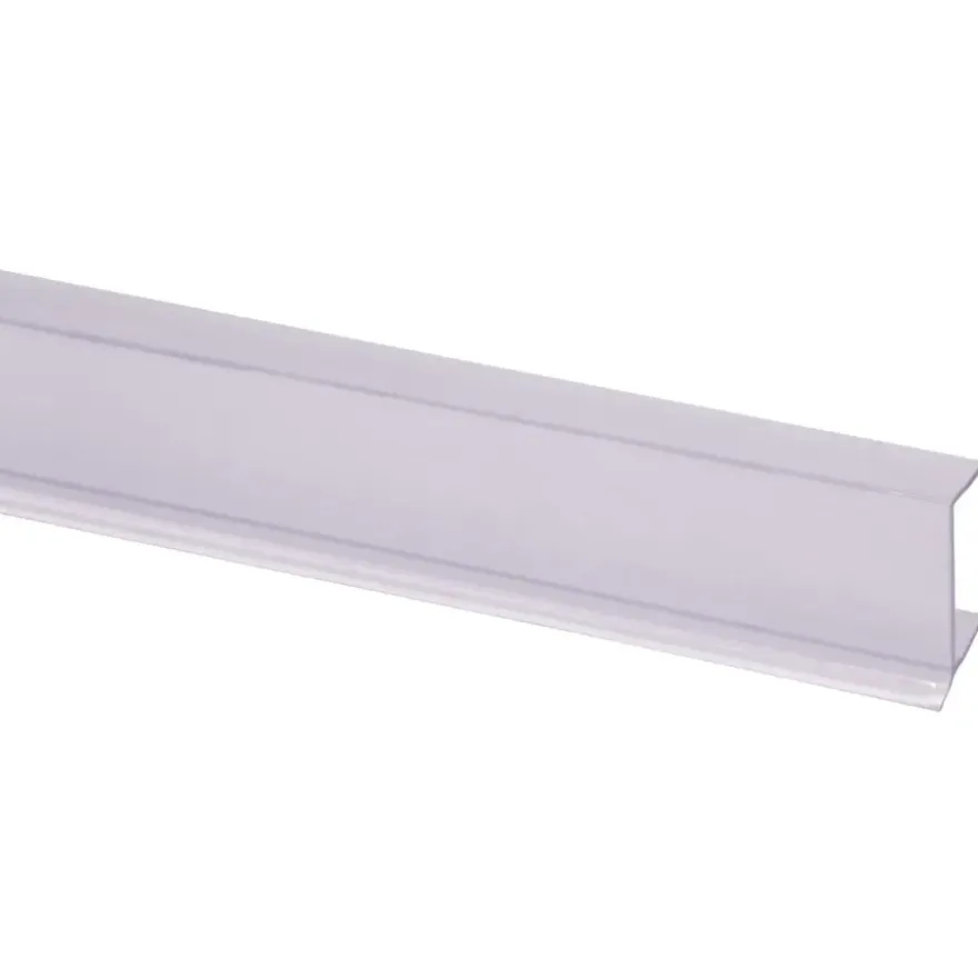 Keukenplintprofiel kunststof 9.5x20mm transparant lengte 260cm