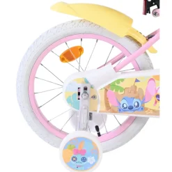 Kinderfiets Disney Stitch pink 16 inch