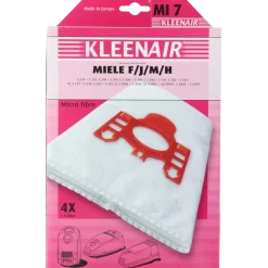 Kleenair Stofzuigerzak Miele F/J/M/HÂ MI 7 4Â stuks + 1 filter