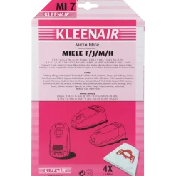 Kleenair Stofzuigerzak Miele F/J/M/H MI 7 4 stuks + 1 filter